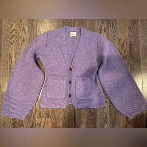 Khaite Cashmere Cardigan Size XS Purple